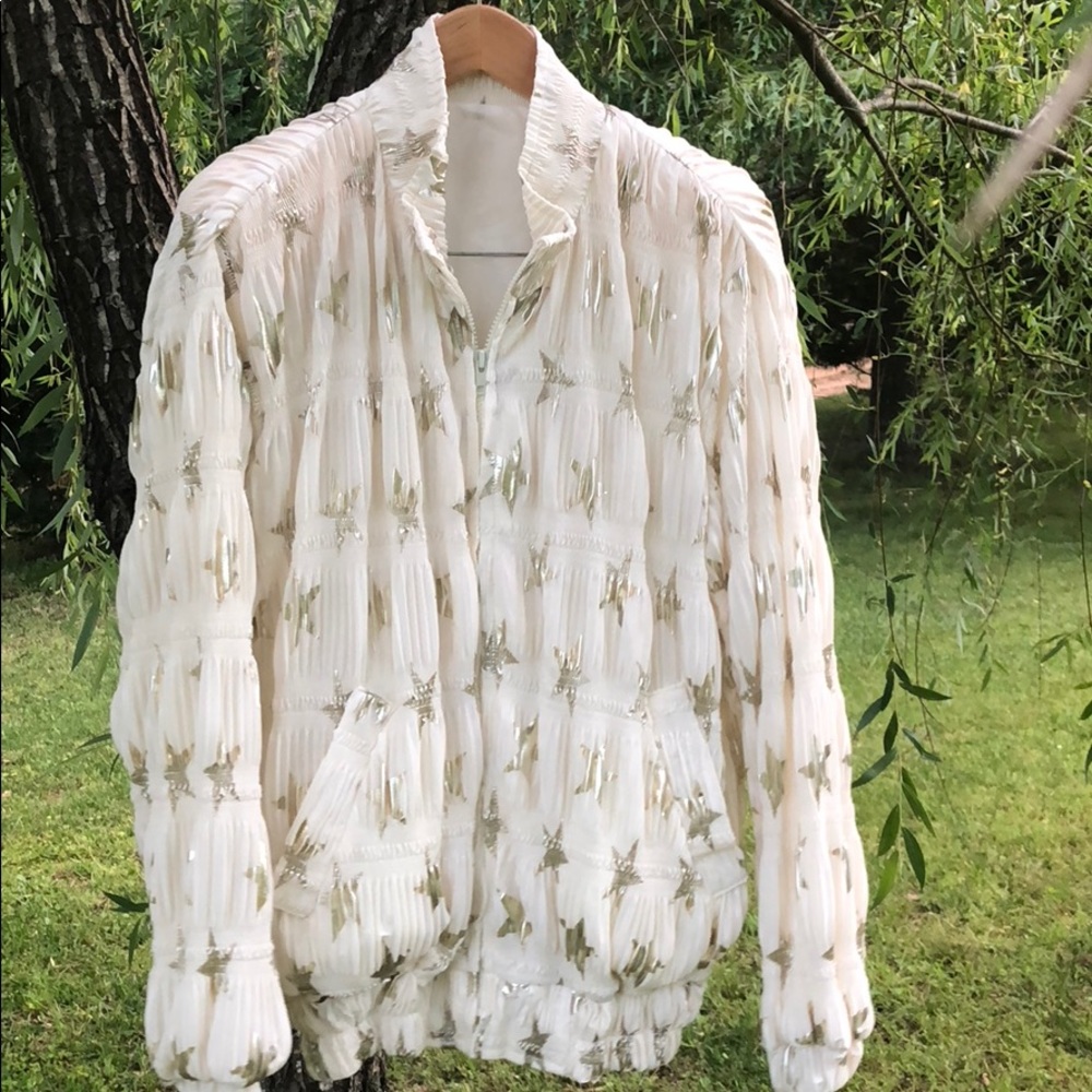 VINTAGE 80’s 90’s Jacket Star Metallic Festival